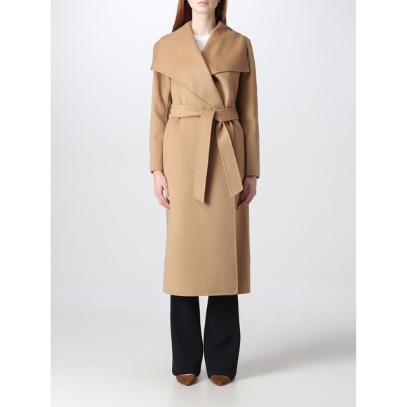 NWT Mackage Mai Lightweight Wrap Wool Coat in Light Camel $1,090 - Size Small - Picture 5 of 15